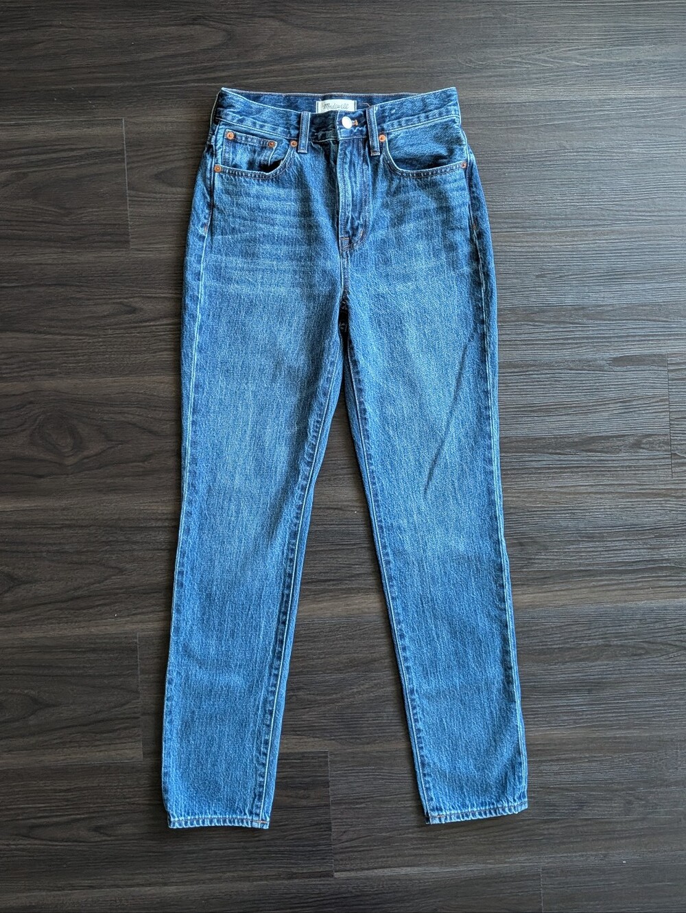 Madewell Perfect Vintage Full Length Jean Straight Fall Winter Classic Preppy 26